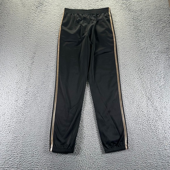 Adidas Pant Girls XL Black Polyester Track Running Tapered Performance Training - Picture 4 of 9
